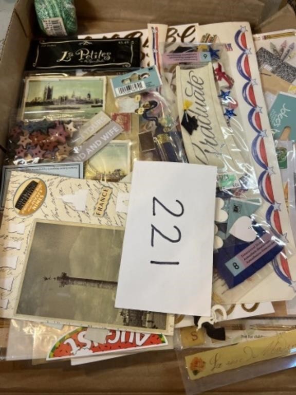 Scrapbook lot; stickers & more