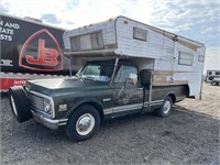 1971 Chevrolet Cheyenne 20 With Huntsman Camper