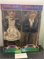 (2) collectible vintage porcelain dolls