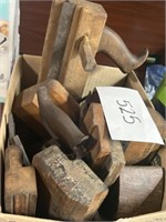 Lot of antique wood and metal furniture parts