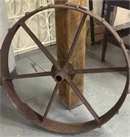 Vintage metal wheel 33"