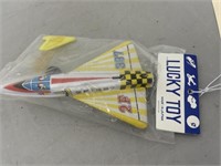 Lucky Toy Made in Japan Airplane in Pkg