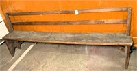 Vintage Wood Classroom Bench