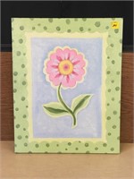 16x20 Pink Flower Canvas