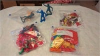 BAGS OF PLASTIC COWBOY AND INDIANS AND LITTLE