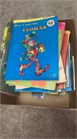 BOX OF OLD TIME COLORING BOOKS