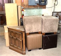 Ottomans, End Tables and Dresser