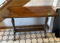 Wood hall table