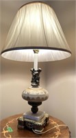 Table lamp- glass/ marble and metal