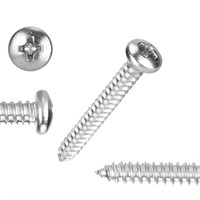100 PCS #8x1-1/2"(1.5 inch) Stainless Steel Phill