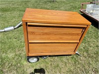 Large Oak Filing Cabinet