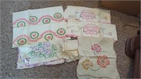 HAND SEWED PILLOW CASES AND TABLE RUNNERS