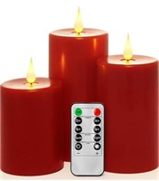 Flameless LED 4/5/6-Inch Drip-Less Pillar Candle