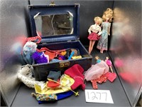 Vintage Suitcase & Barbies
