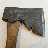 Plumb Hewing Hatchet (Side Ax) as found