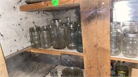 ALL SIZES AND KINDS OF CANNING  AND MISC JARS