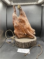 Cypress Stump Lamp 12'x29"