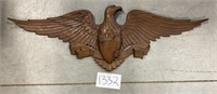 Cast Metal Eagle Wall Decor 41" wide