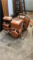 Gas motor with water pump