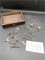 Antique Drawer w/ Skeleton Keys