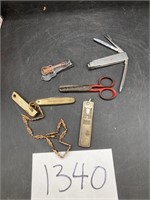 Vintage Pocket Knives, Finger Nail Clippers