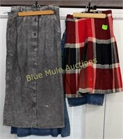 4 skirts-Pendleton, Robert Comstock, Studio E,