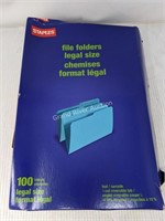 Staples File Folders Legal 100 Pack