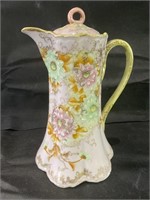 VTG Hand Painted Moriage Chocolate Pot