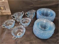 Fostoria June Azure Plates, Teacups & More
