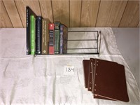 Bookshelf, Books, and Notebooks