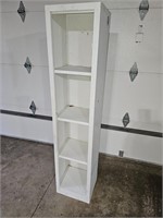 Vintage Metal Cabinet Converted to Shelving Unit