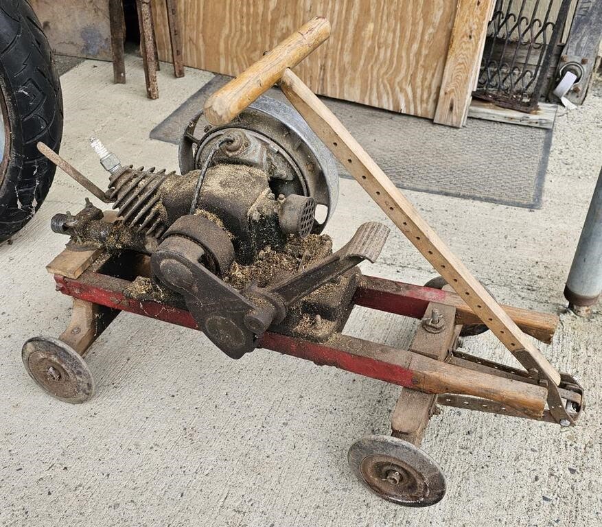 Maytag Motor on a cart