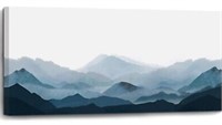 Mountain Canvas Wall Art, 20x40"