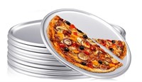 12 Pieces 12" Aluminum Pizza Pans Set