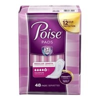Poise Incontinence Pads for Women 48CT Pack