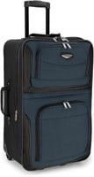 25-Inch Expandable Rolling Luggage, Blue