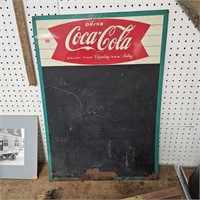 Coca Cola Tin Chalk Board