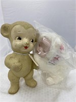 Plastic Squeeze Bear & Plush Baby
