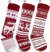 *3 Pieces Knit Christmas Stockings Set*