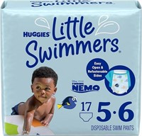 Huggies Swim Diapers Size 5-6 Large 17 Ct Pack