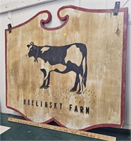 Wood Brelinsky Farm Sign