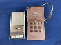 Vintage Zenith Cassette Recorder With Carrying