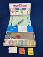 1985 Monopoly Game, board has a few stains, seems