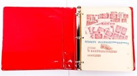 Canada Stamp Collection - Red Binder - Mint Blocks