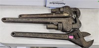 Pipe Wrenches & Crescent Wrench