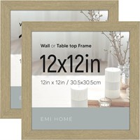 EMI HOME 2PK 12X12 FRAME (Natural Woodgrain)