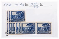 South Africa 1947-54 , #57 Pair Stamps, x 7 Pair