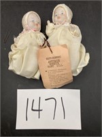 Hand Dressed Antique Bisque Dolls