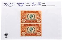 South Africa 1910-1933 #71 Pair Stamps Corner Per