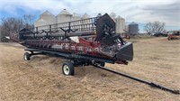 Case IH 1020 30ft Flex Header w/Trailer & Air Reel